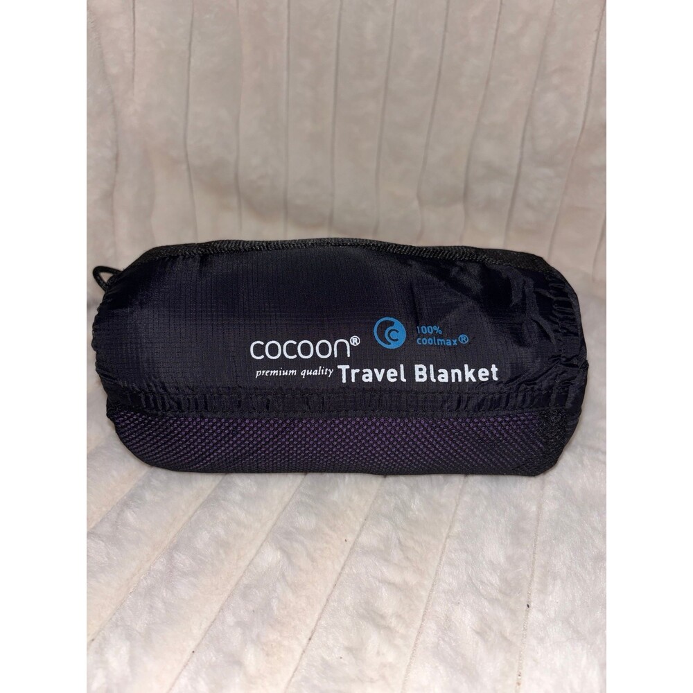 Cocoon Premium Travel Blanket Purple 100% Coolmax - Brand New with Sack